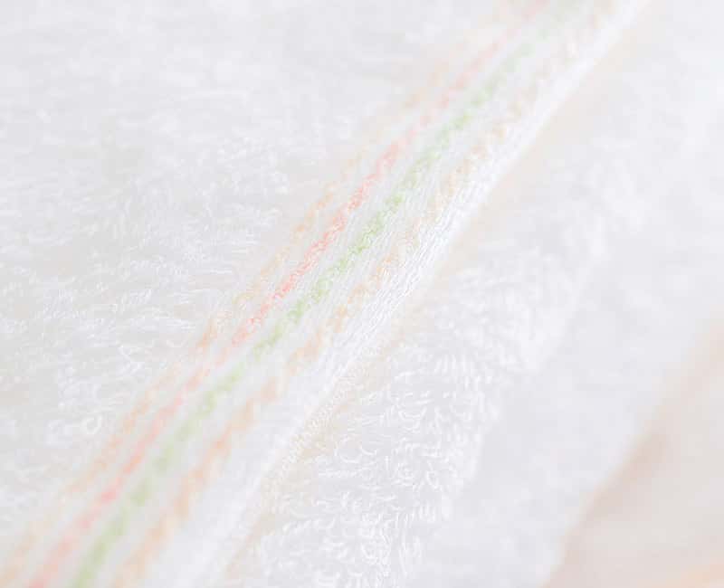 縁シリーズのタオルのヘム部分